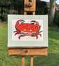 Cromer Crab - original, handprinted linocut - Image 3