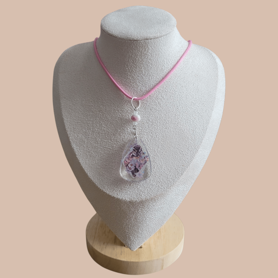 Resin Duck Pendant Necklace 