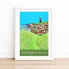 Rottingdean Brighton travel poster print by Susie West
