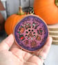 Wheel of the year. Pagan talisman. Pyrography altar decoration. - Image 2