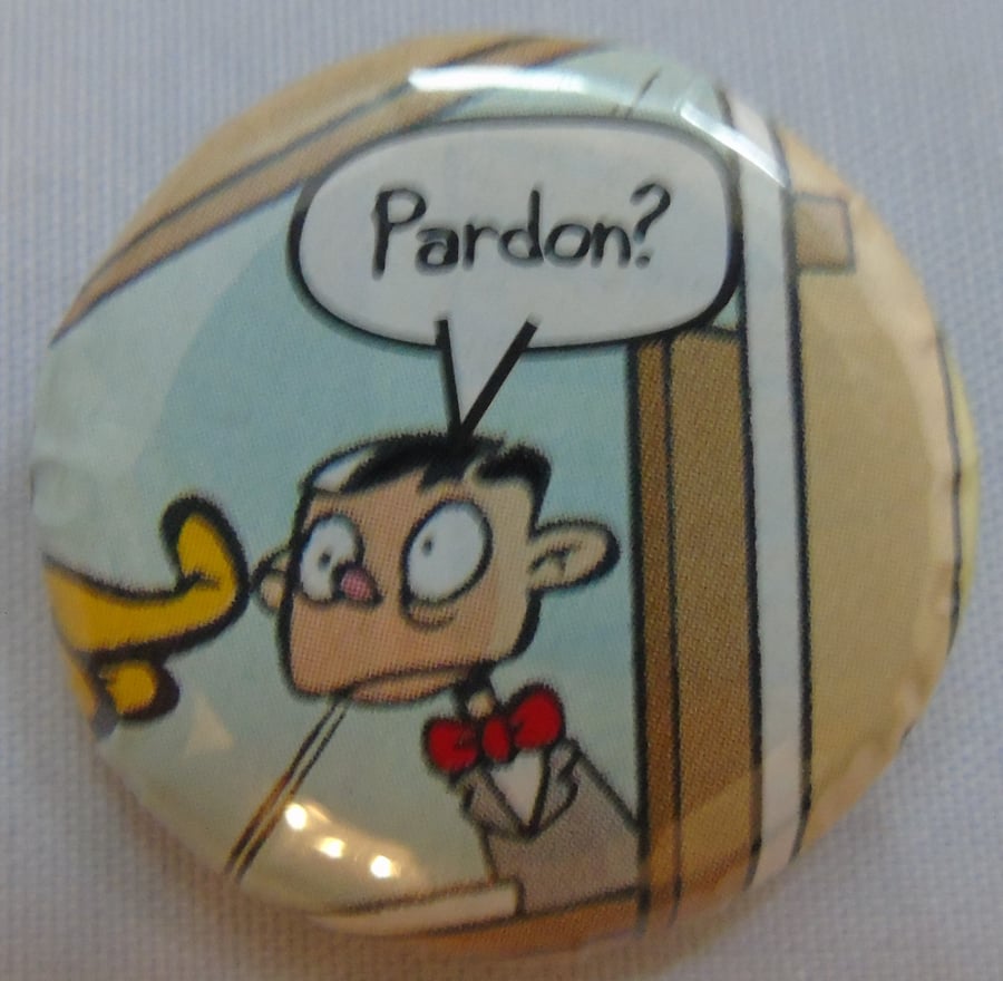 Comics Badge - Pardon?