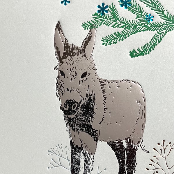 Donkey A6 Greetings card