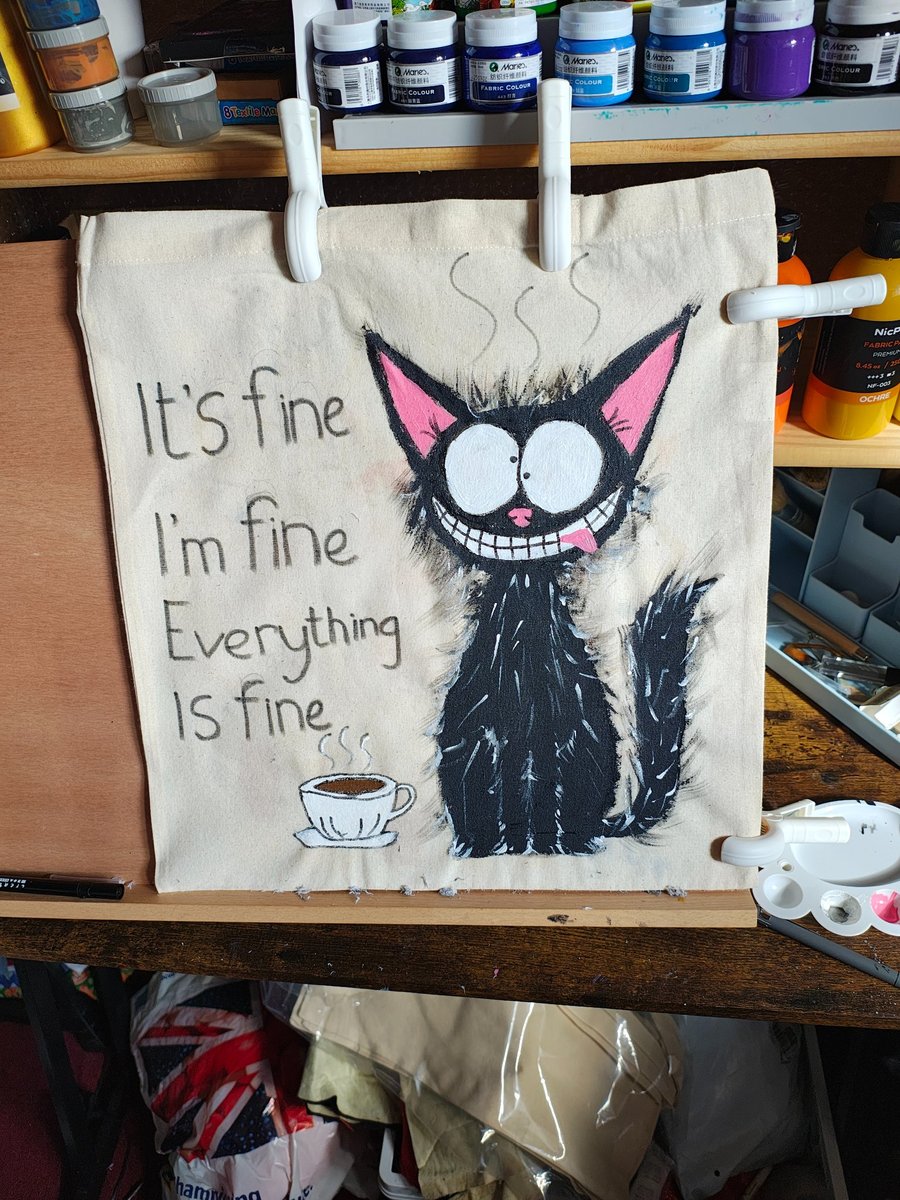 Hand painted tote bags 