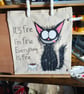 Hand painted tote bags 