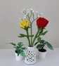 Gypsophila flower, single stem macrame, textile forever flower - Image 6