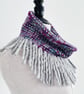Handmade Silk and Merino Wool Cowl, - Image 4