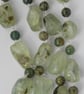 Prehnite and sterling silver necklace - Image 2