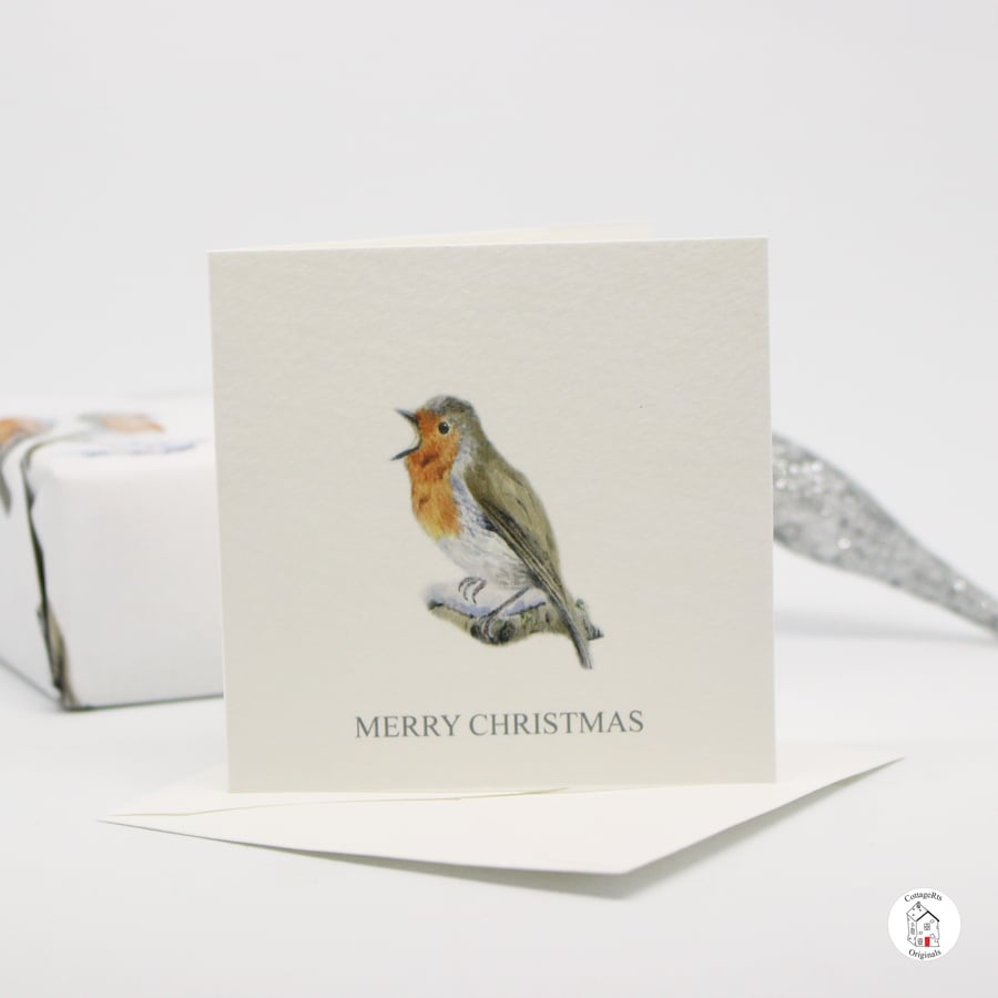 Mini Robin Christmas Card Trio Pack Hand Designed By CottageRts