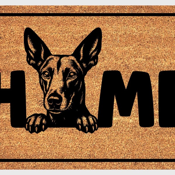 Podenco Door Mat No.5 - Podenco Welcome Mat - 3 Sizes