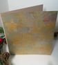 Christmas Gelli Printed Art Greeting Cards Set One Off Holly - Image 4