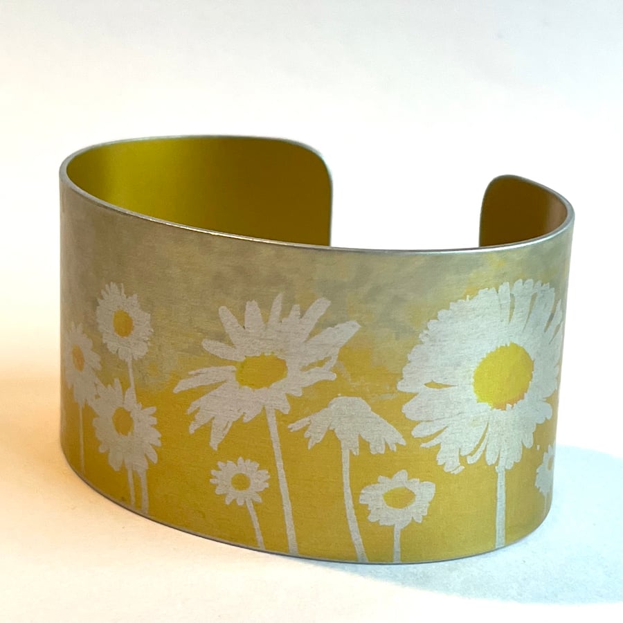 Seconds Sunday - Oops a daisy cuff narrow yellow 