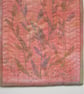 Small wall hanging, Peach fabric picture,  Modern textile art - Image 3