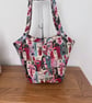 Bucket bags, tote bags colourful faces