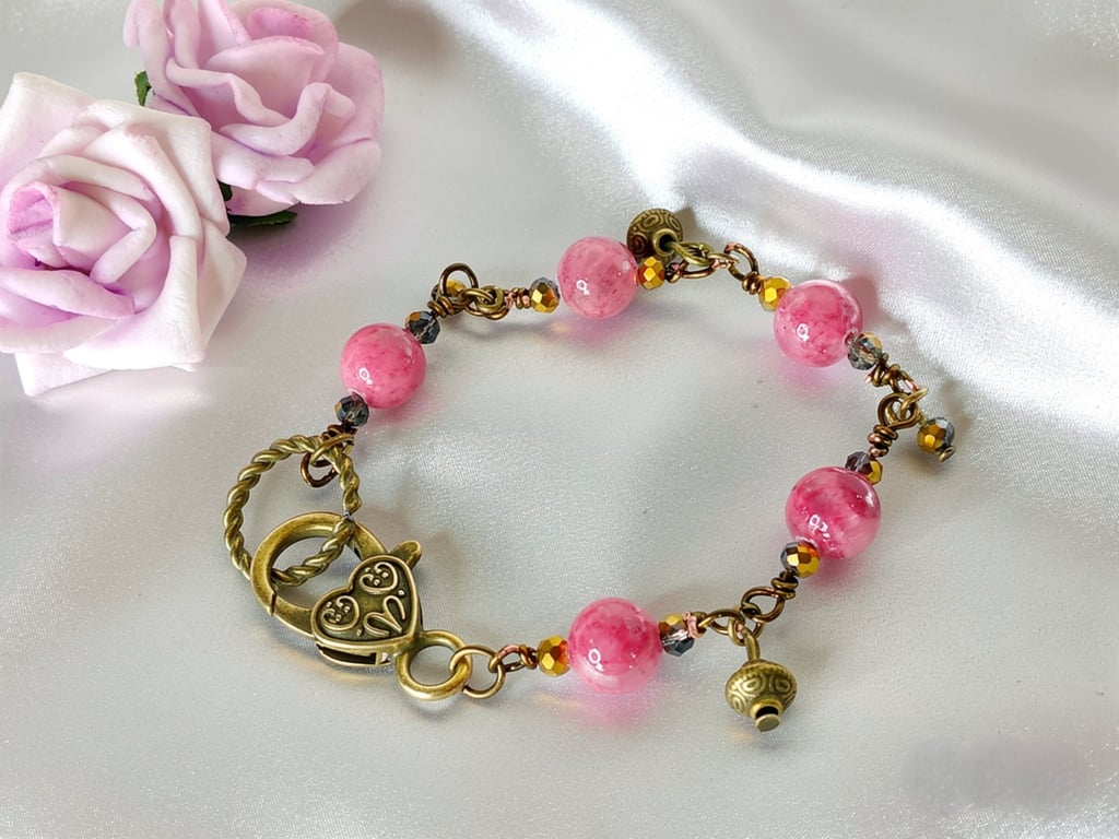 Pink Persian Agate Bracelet