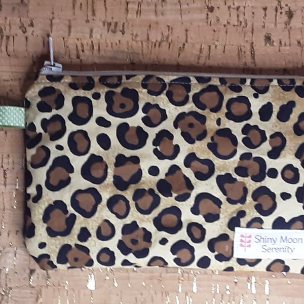 Coin Purse Leopard Print.