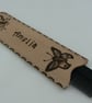 Comb in leather case with name - Image 1