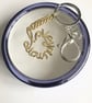 Sterling Silver Gold Plated “Love You More” Chainmaille Handbag Charm - Image 1