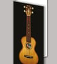 Ukulele music greeting card - Folksy