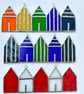 Stained Glass Suncatcher Beach Huts - Handmade Decoration - Blue Turq - Image 4