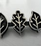 Autumn Leaf Brooch - sterling silver  - Image 4