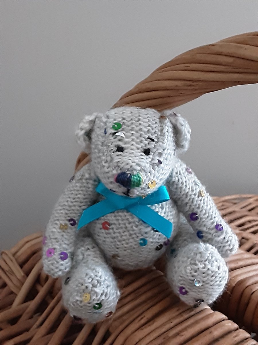 Hand knitted collectors Teddy Bear