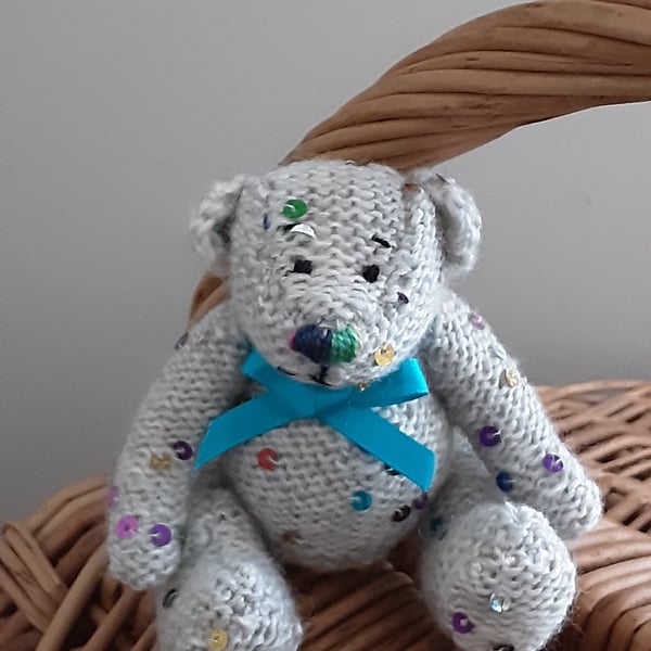 Hand knitted collectors Teddy Bear