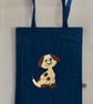 Denim post style tote bag. - Image 4