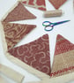 Red and gold traditional bunting.   - Image 6