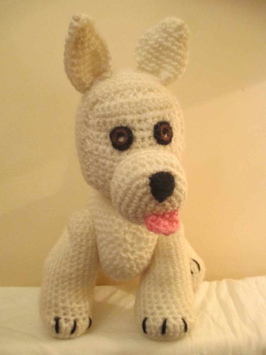 Crochetd Dog Terrier Teddy