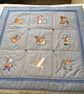 Nursery Rhyme Quilt. Eye-spy, Toddler bed cover, Play mat, Travel Cot, Camping. - Image 5