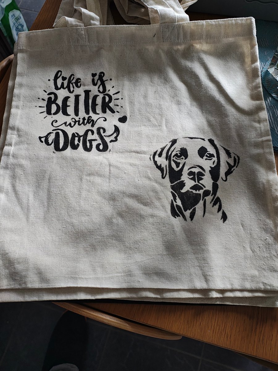 Hand painted tote bag