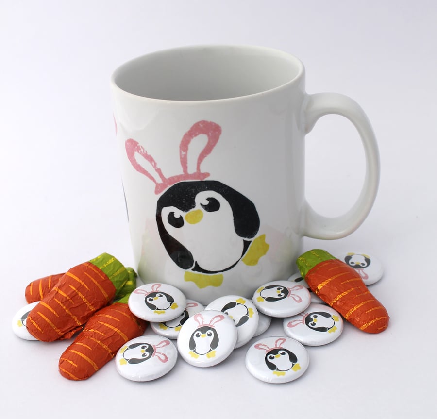 Pengbunny Penguin Ceramic Mug