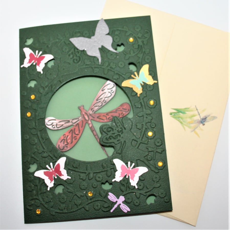 Fairy Die-cut Embossed Card A6