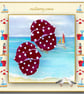 Spotty Red Flip Flops - Image 1