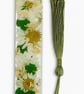 Personalised Resin Bookmark with Real Flowers & Gold Leaf