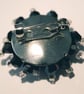 Beautiful black Crystal Bead Brooch - UK Free Post - Image 2