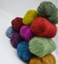 Carded Corriedale wool colour mix, Green - Image 2