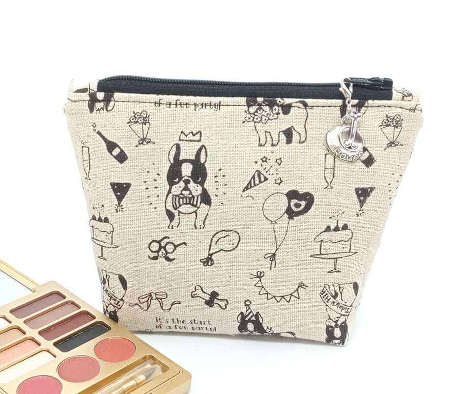Boston Terrier make up bag 40KF