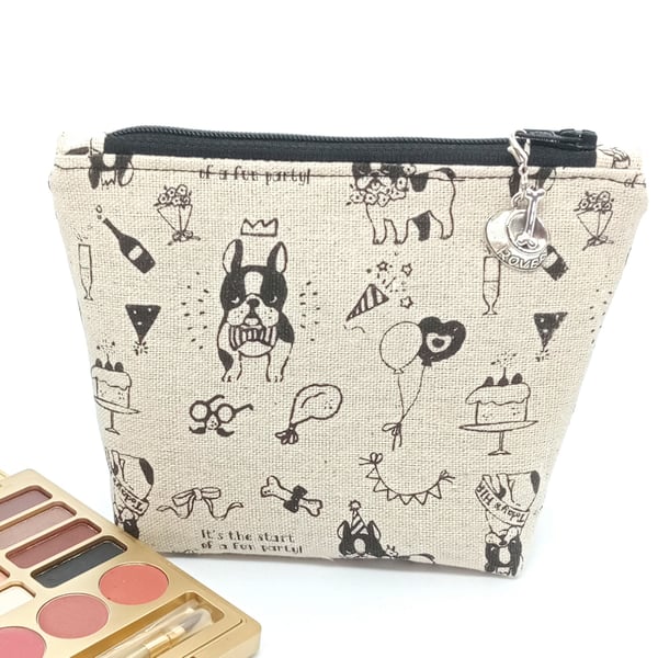 Boston Terrier make up bag 40KF