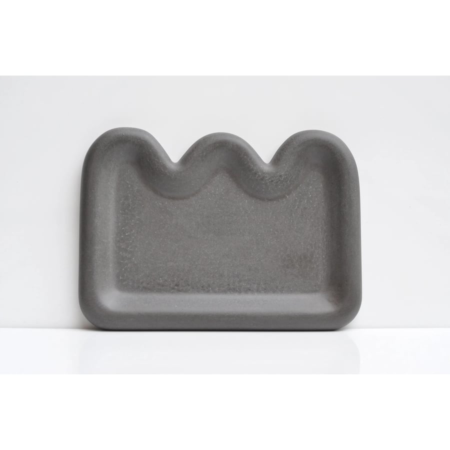 Anthracite Concrete Tray: Handmade Modern Minimalist Home Decor