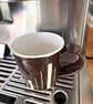 Handmade Ceramic Coffee Mug: Dark Chocolate Art Deco Design, Cappuccino, Hot Cho - Image 6