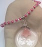 Christmas Angel Pendant on a Pearl Crystal and Chain Necklace, Stocking Filler - Image 7