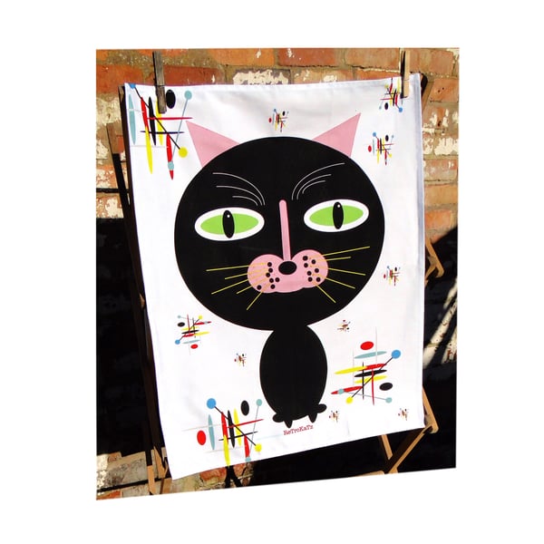 RETROKATZ LARGE TEA TOWEL