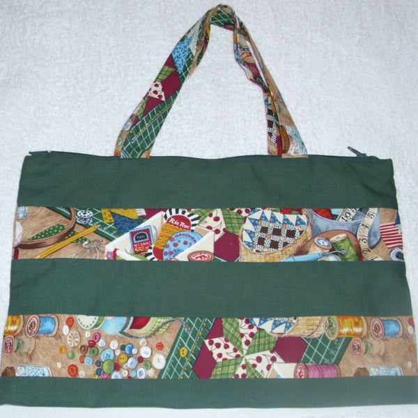 Sewing implements work bag