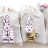 Fabric Bunny Drawstring Gift Bag