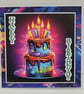Neon Effect Birthday Card - Birthday Cake - Image 7