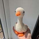 Crochet goose plushie