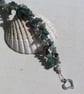 Green Moss Agate Crystal Gemstone Beaded Bracelet "Spring Dew" - Image 6