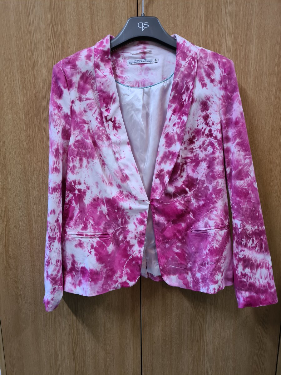 Pink tie dyed jacket (size 20)