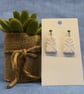 Matt Leaf Imprint Earrings - Image 7
